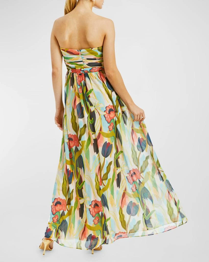 Mestiza New York Soledad Strapless Floral-Print Gown 3