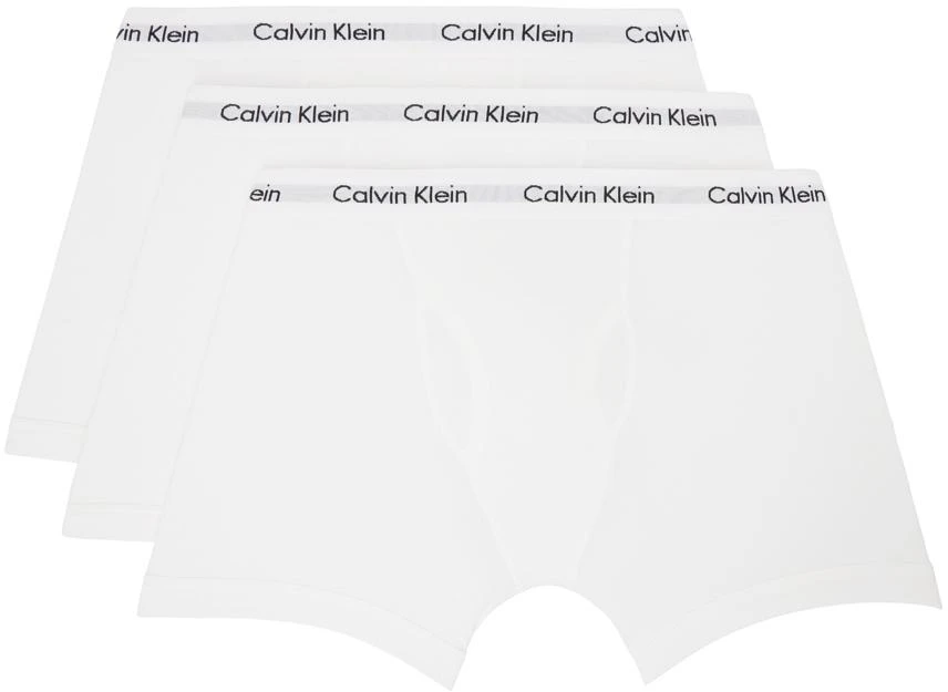 Calvin Klein Three-Pack White Boxer Briefs 1
