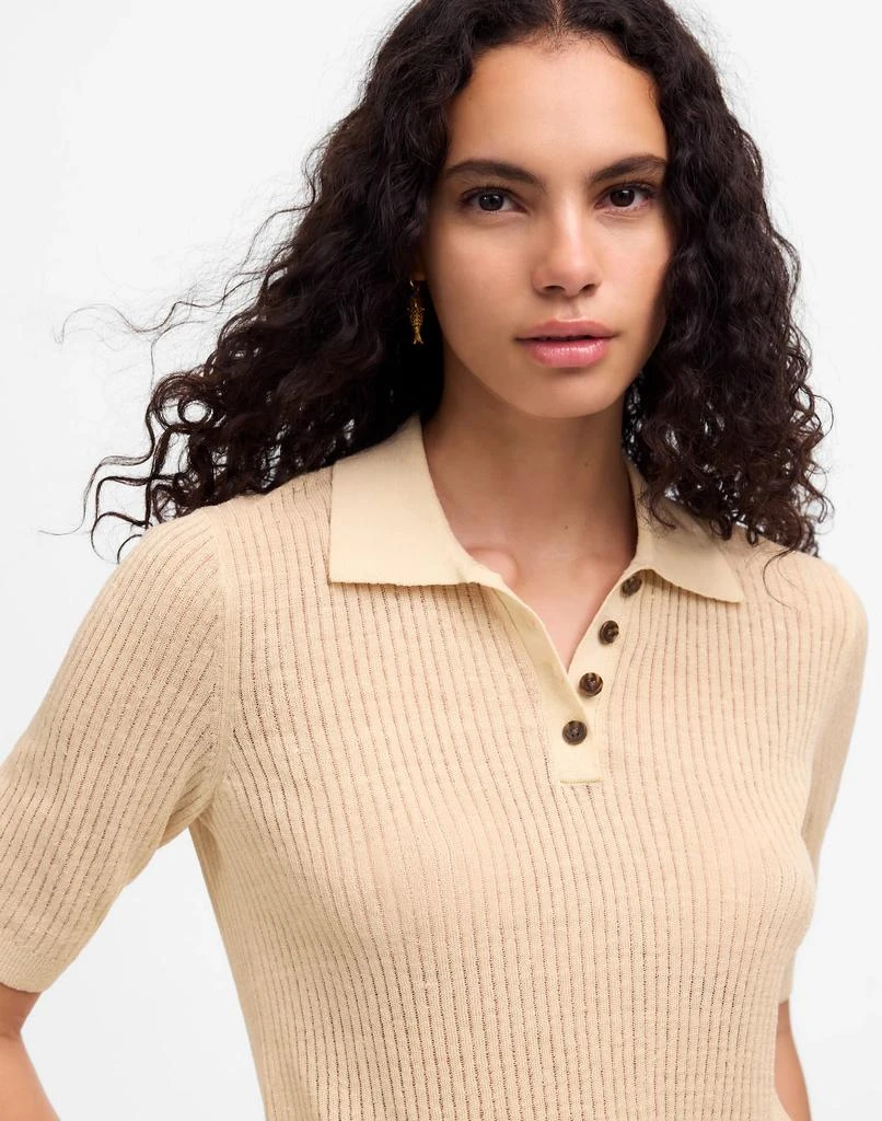Madewell Short-Sleeve Polo Sweater Tee 5