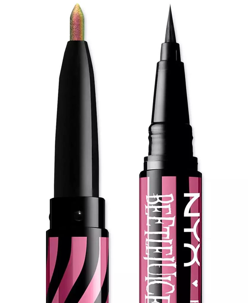 NYX Professional Makeup Beetlejuice Suit Eye Liner, 0.06 oz. 4