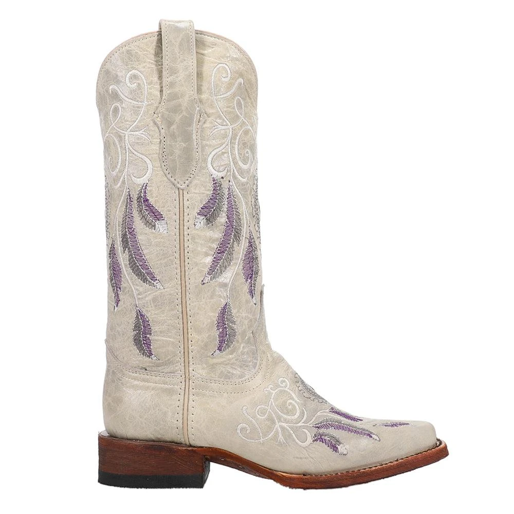 Ferrini Dreamer Embroidered Narrow Square Toe Cowboy Boots