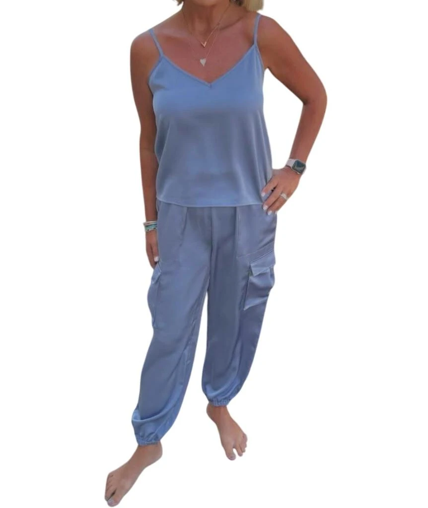 Bobi Bobi - Satin Jogger With Cargo Pockets 2