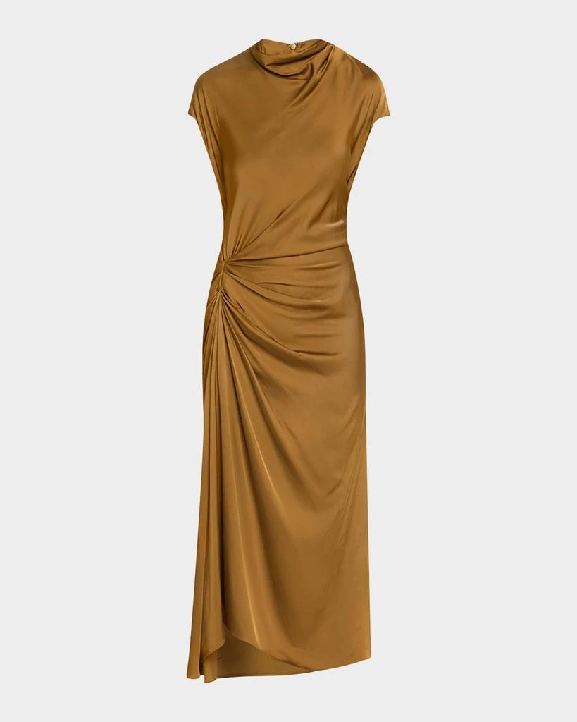 A.L.C. Alma Draped Satin Midi Dress 1