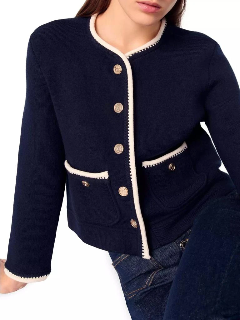 Maje Wool-Blend Cardigan 5