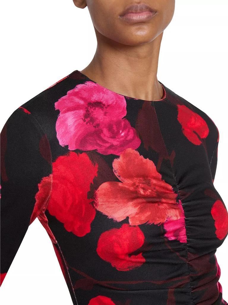 knee length dresses for ladies Long Sleeve Midi Dress by ERDEM