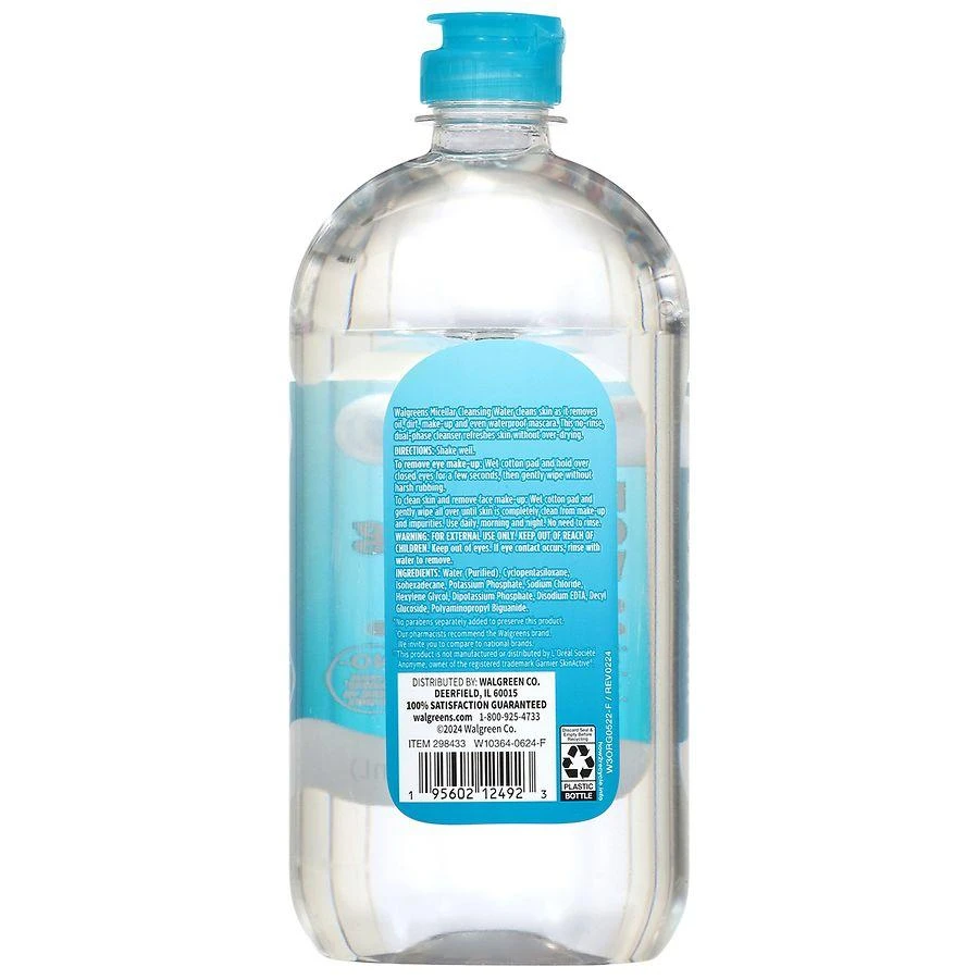 Walgreens Micellar Cleansing Water Fragrance Free 3