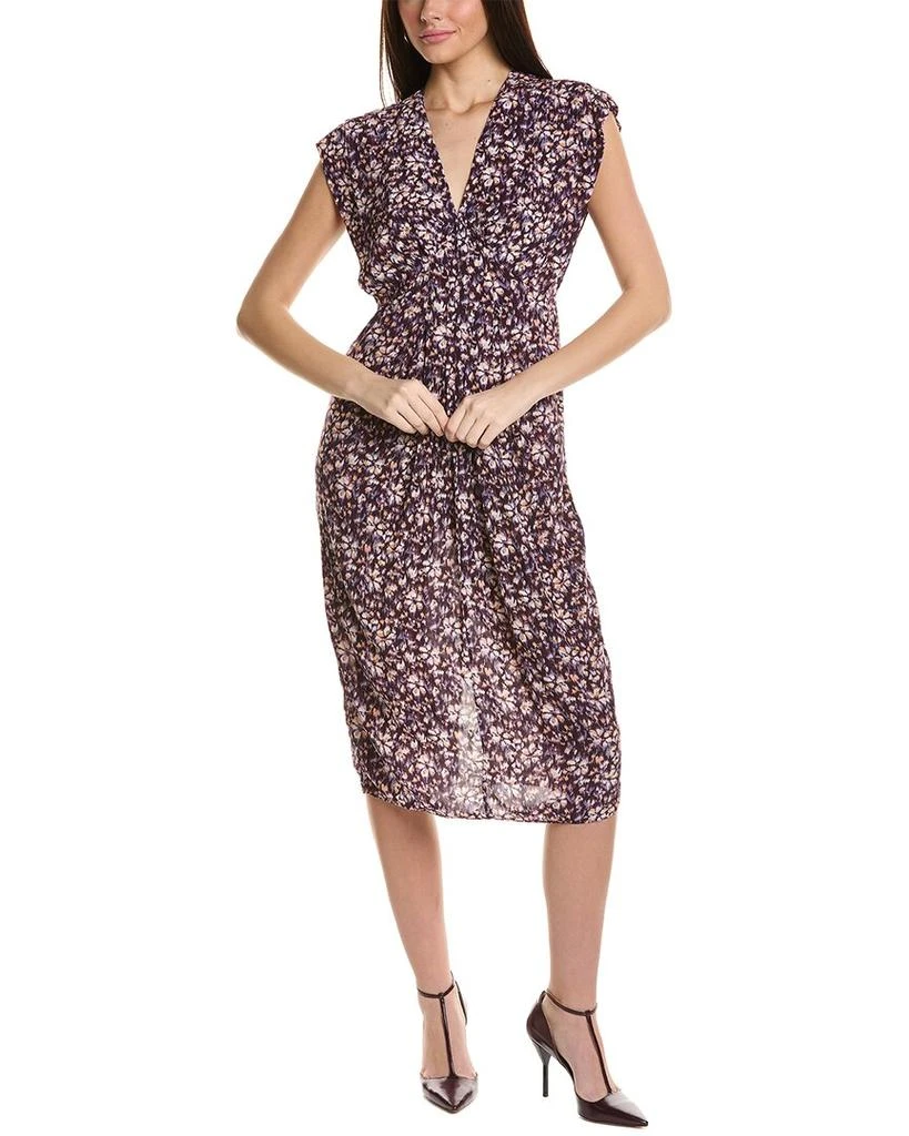 midi light blue cocktail dress Ambretta Powder Blue One-Shoulder Midi Dress With Bow – Club L London