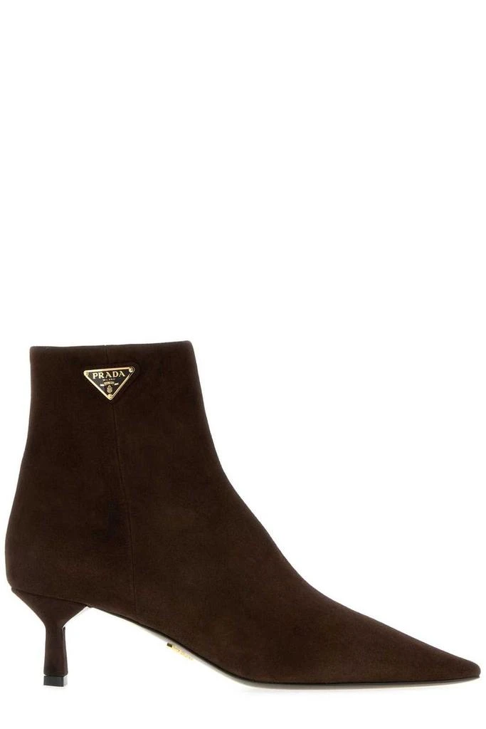 Prada Prada Triangle-Logo Ankle Boots 1