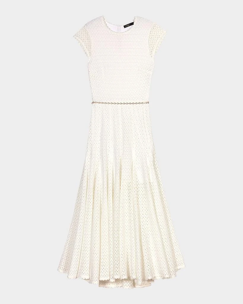 Maje Ricocha Chain-Belt Crochet Midi Dress - Dresses & Skirts - Free Shipping - BeyondStyle Maje Ricocha Chain-Belt Crochet Midi Dress - Dresses & Skirts - Free Shipping - BeyondStyle