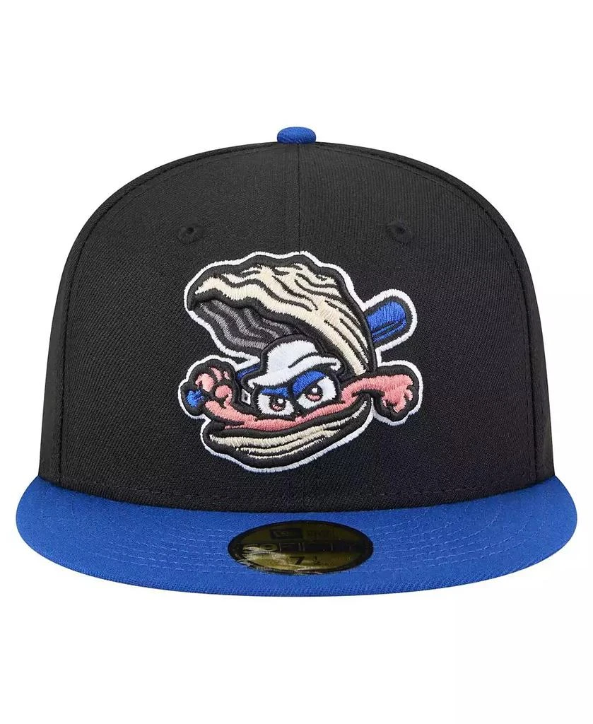 New Era Men's Black/Blue Biloxi Shuckers Authentic Collection 59FIFTY Fitted Hat 2