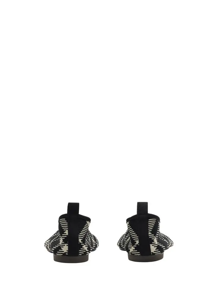 Burberry Check knit baby ballerinas 7