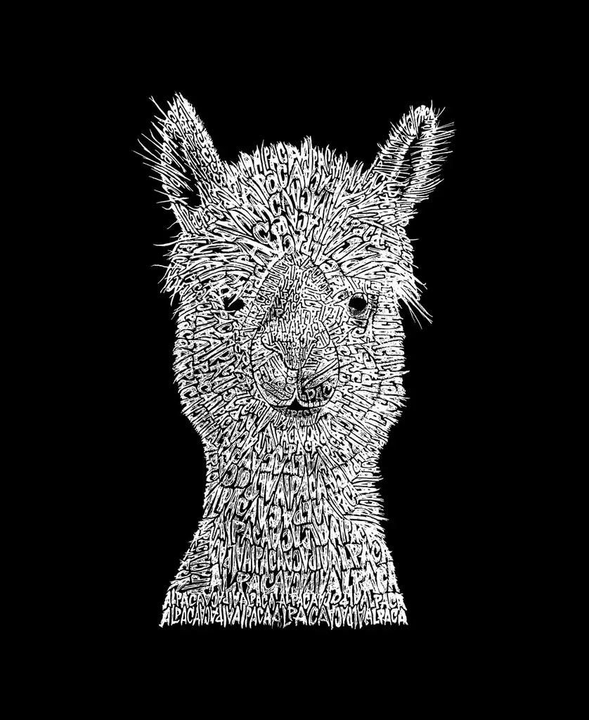 LA Pop Art Plus Size Alpaca Word Art T-Shirt 2