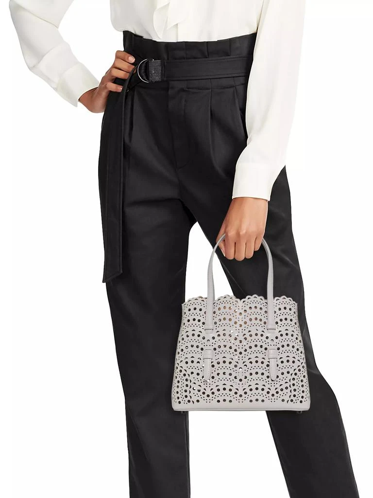 Alaïa Mina 25 Perforated Leather Tote 3