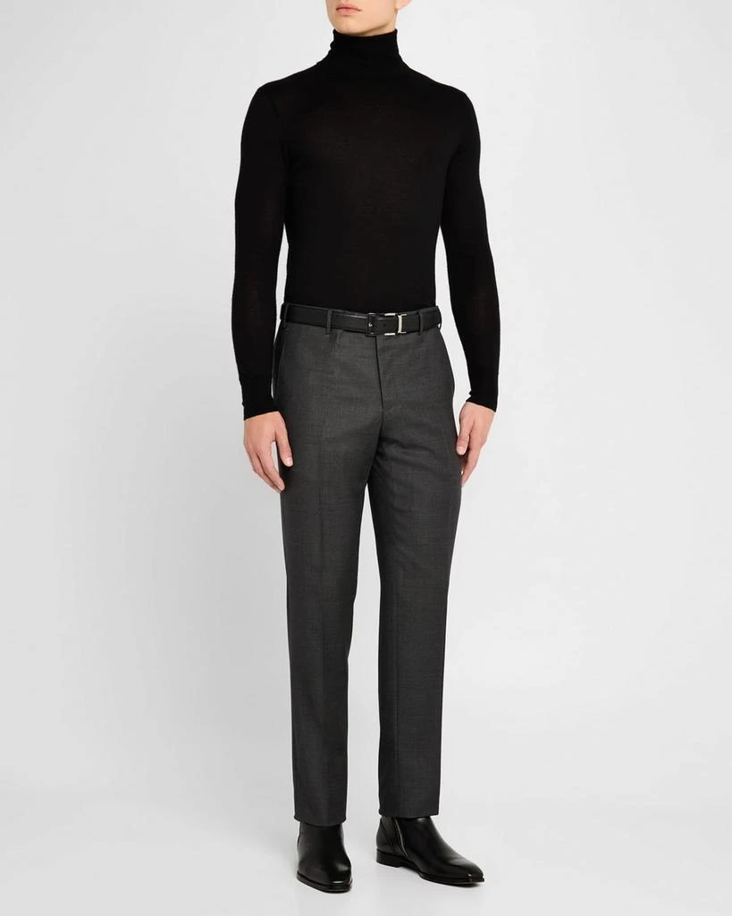Zanella Men's Parker Wool Nailhead Trousers 2