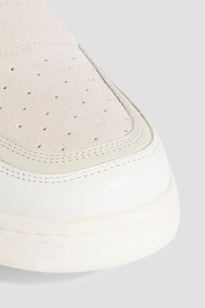 Acne Studios Suede and leather slip-on sneakers 4