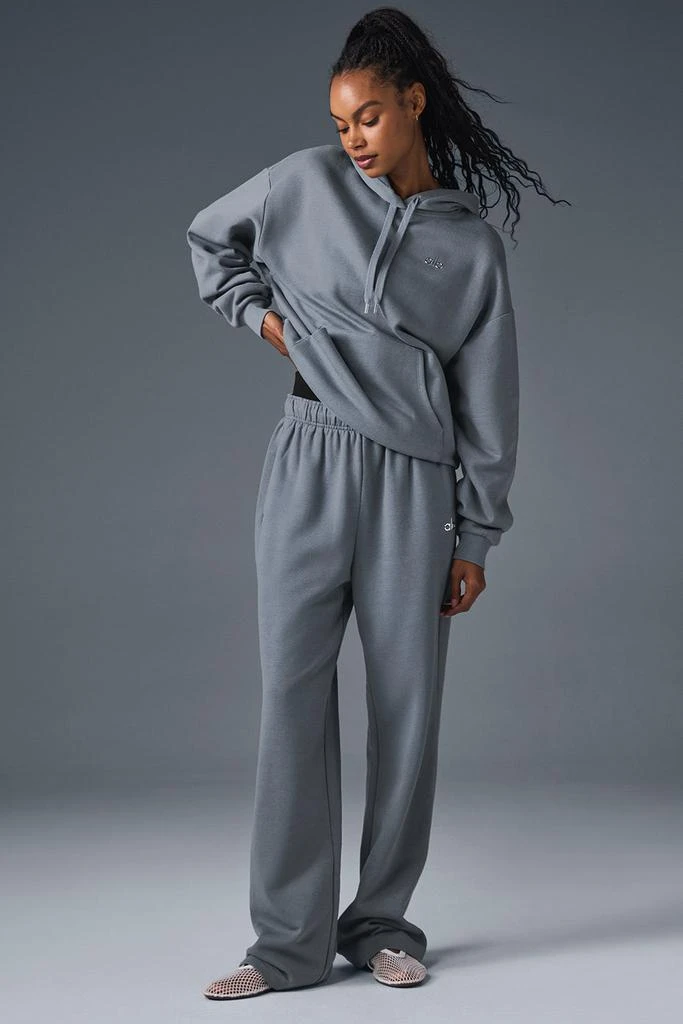 Alo Accolade Straight Leg Sweatpant - Steel Grey 4