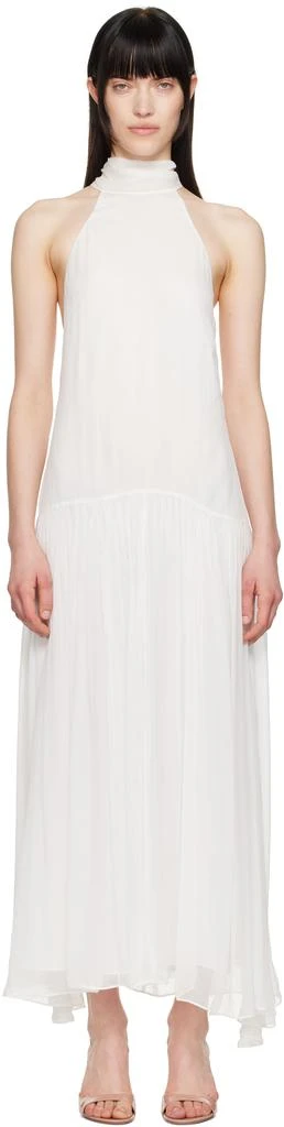 Shop White Inka High Neck Maxi Dress on Sale at BeyondStyle  Get 66% Off  White Inka High Neck Maxi Dress with Limited-Time Flash Deals, Exclusive  Discounts, and Special Offers. Enjoy Unbeatable