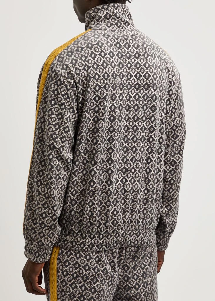 Drôle de Monsieur Monogrammed velour track jacket 3