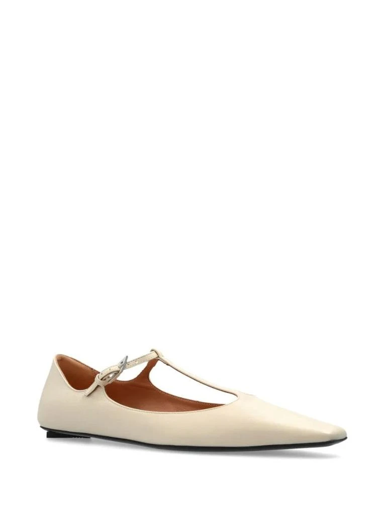 The Attico Juno Ballerina Pointed Toe T-Strap Flat 2