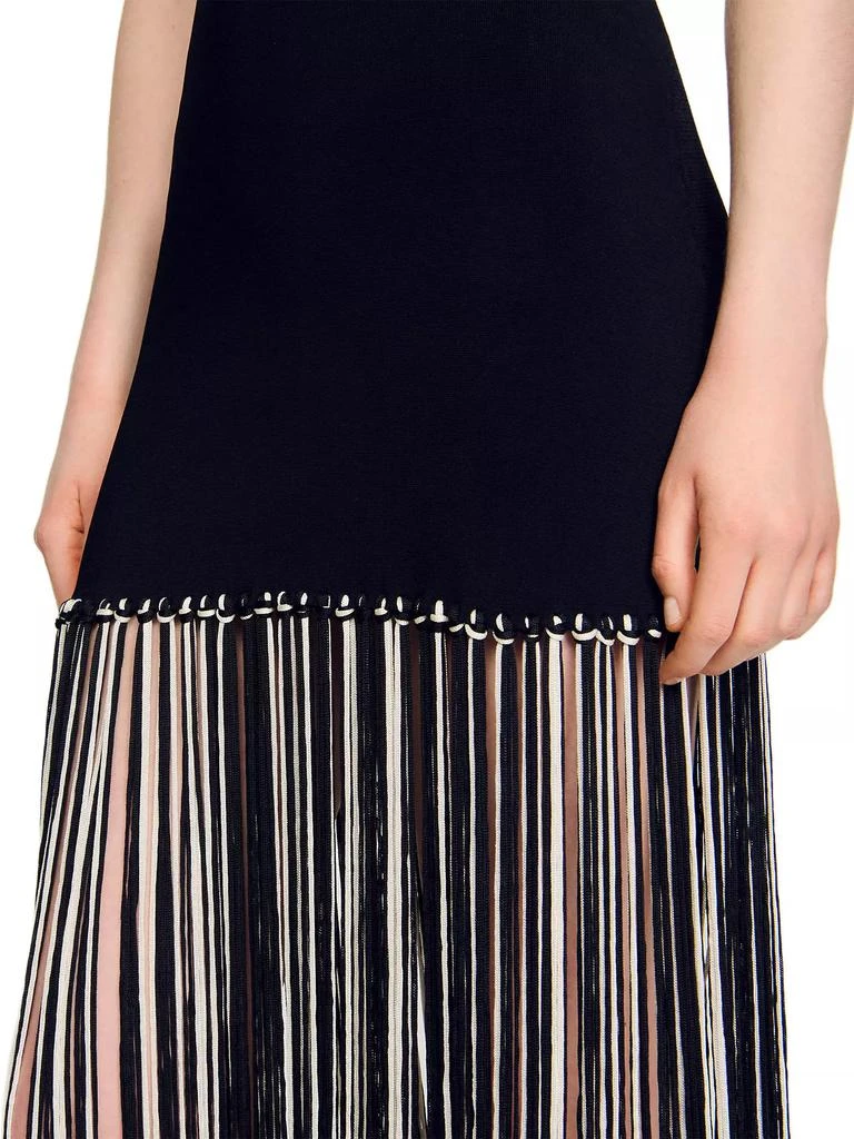 Sandro Fringed Dress 6