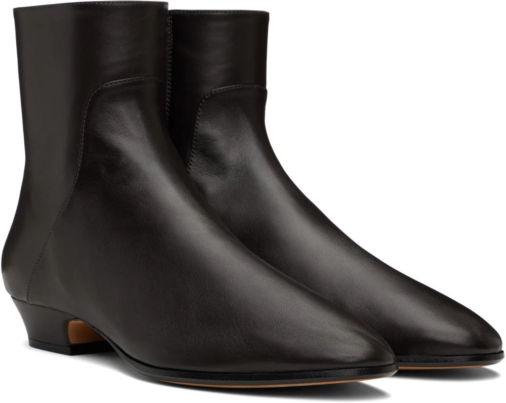 The Row Brown Hereditas 25 Ankle Boots 4