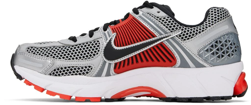 NIKE Silver & Red Zoom Vomero 5 Sneakers 3
