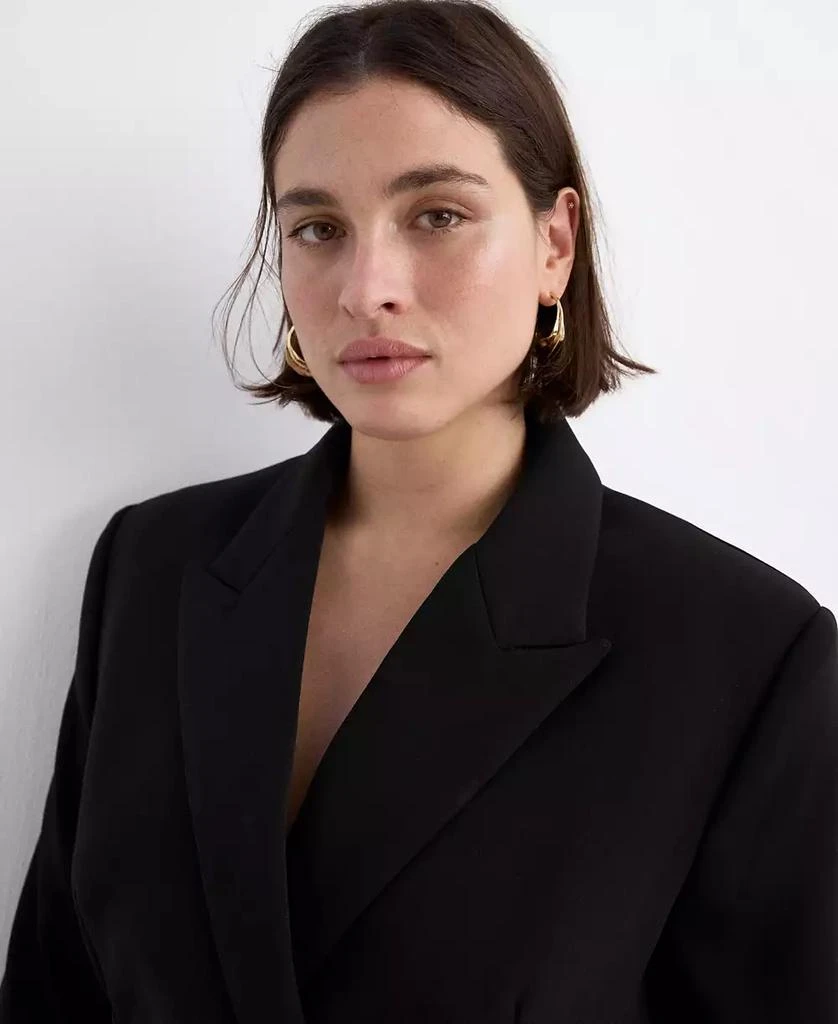 Mango Women
s Scarf Suit Jacket 4