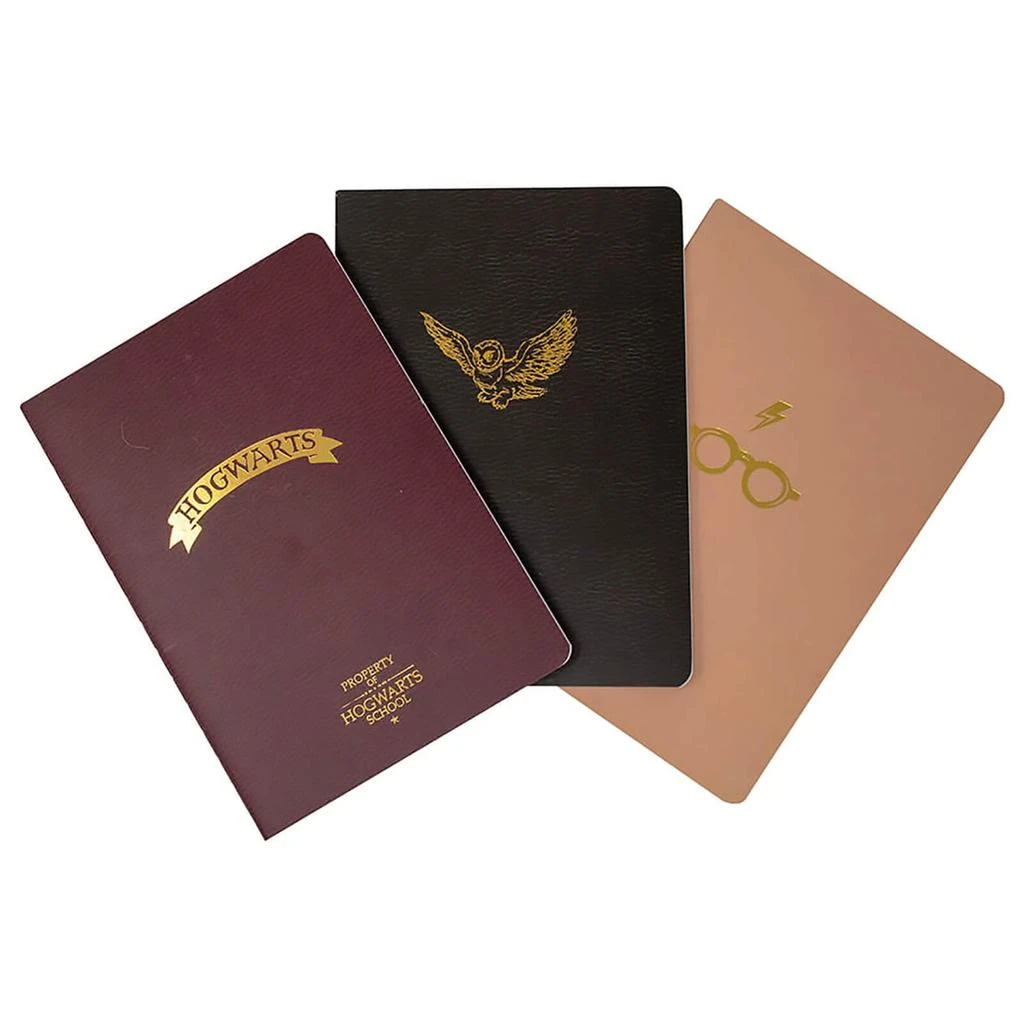 Blue Skyu Designs Harry Potter Hogwarts A6 Shrinkwrapped Notebooks 3 Pack 1