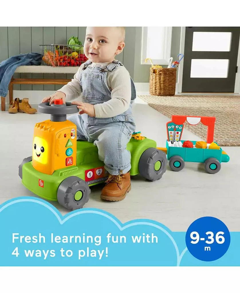 Fisher Price Laugh Learn 4-in-1 Farm to Market Tractor Ride-on Learning Toy 3