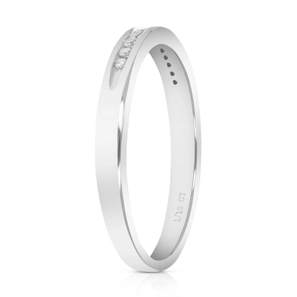 Vir Jewels 1/10 cttw Lab Grown Diamond Wedding Band in Sterling Silver For Women 2