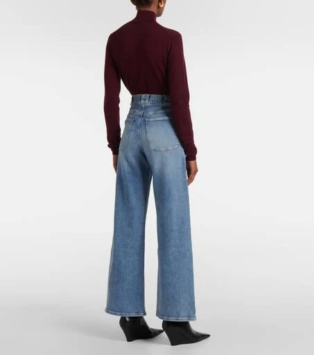 FRAME Modern Pocket high-rise wide-leg jeans 3