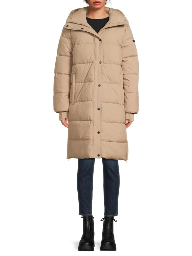 BCBG Missy 3/4 Pillow Puffer Coat