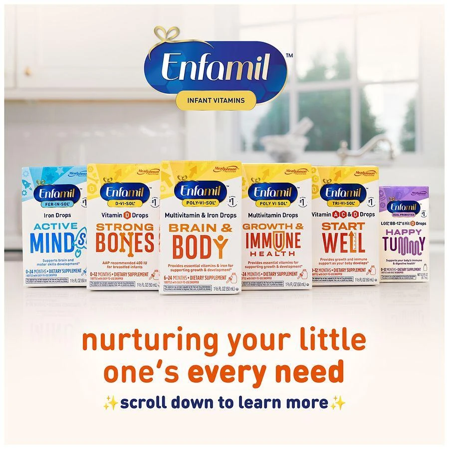 Enfamil D-Vi-Sol Vitamin D Supplement Drops for Infants Bottle 6