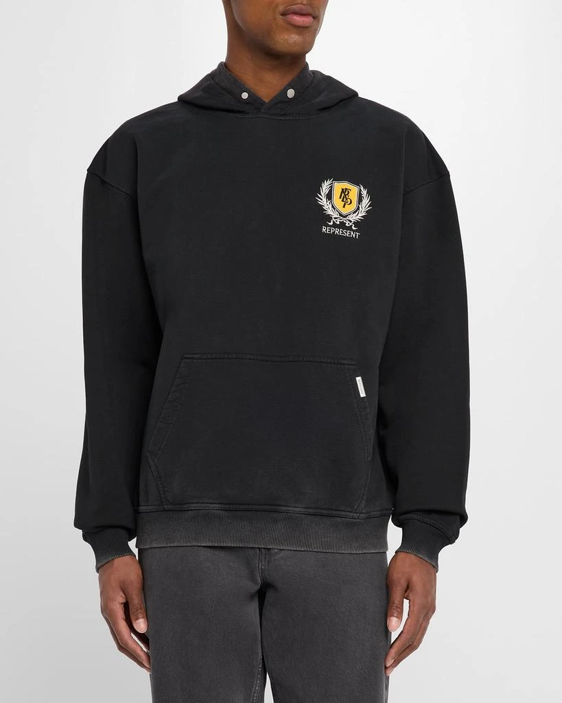 Represent Men's Crest Faded Hoodie 4