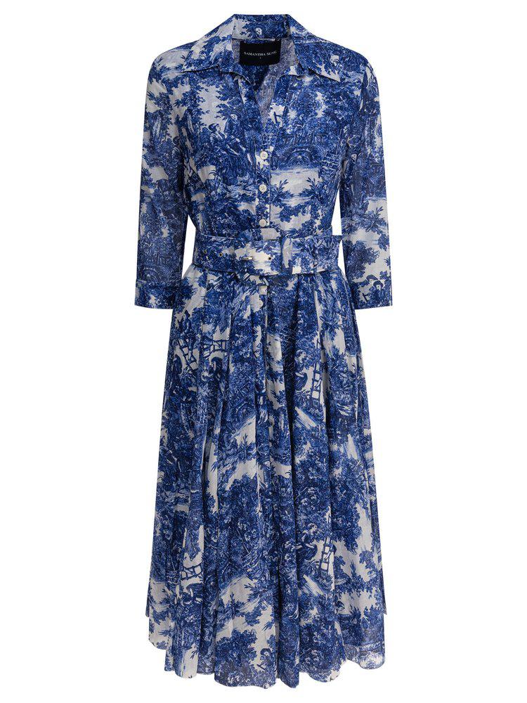 SAMANTHA SUNG Samantha Sung Aster Shirt Dress