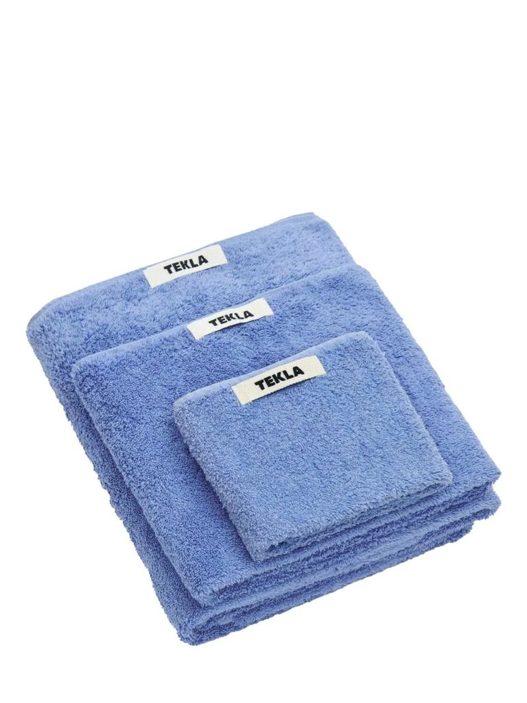 Tekla Set Of 3 Organic Cotton Towels 1