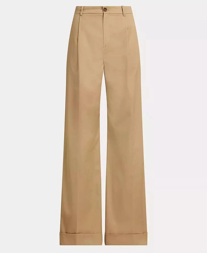 Ralph Lauren Women
s Pleated Cotton Twill Wide-Leg Pants 5