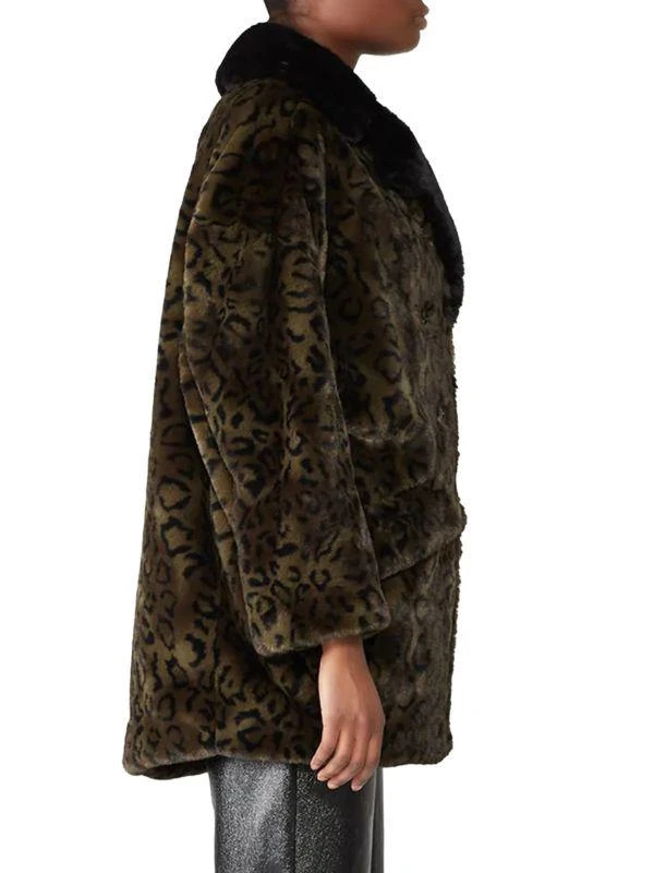The Kooples Leopard Faux Fur Coat 3