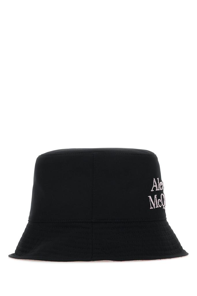 Alexander McQueen Black nylon reversible hat