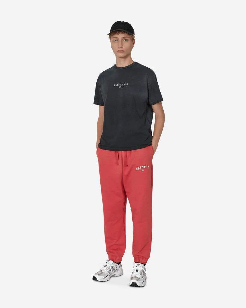 Guess USA Washed Terry Sweatpants Red 4