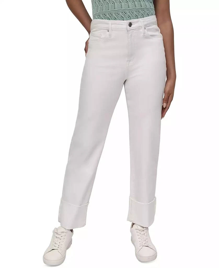DKNY Women's High-Rise Classic Straight-Leg Jeans 3