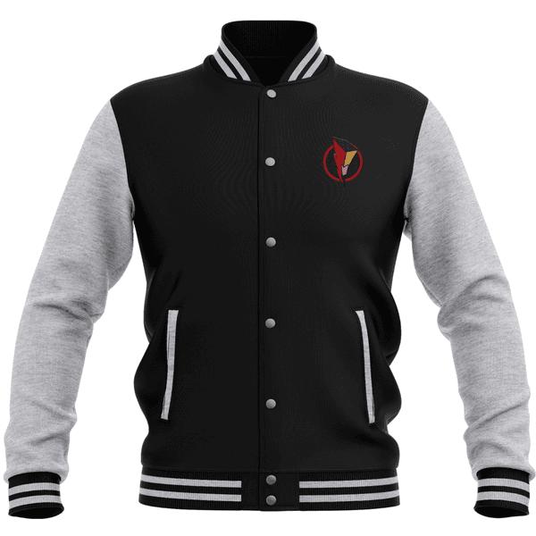 Power Rangers Power Rangers Bolt Patch Women's Varsity Jacket - Black / Grey