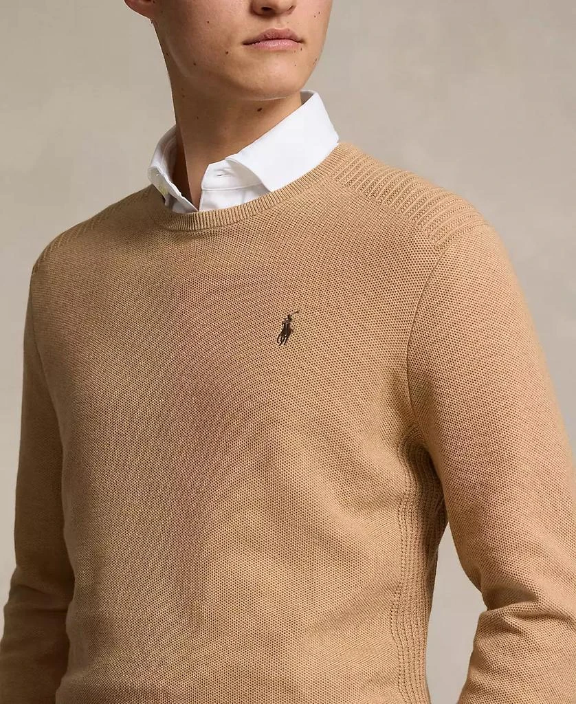 Ralph Lauren Men's Mesh-Knit Cotton Crewneck Sweater 3