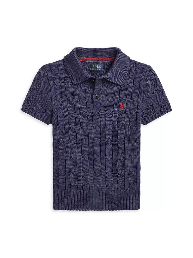 Ralph Lauren Little Boy's & Boy's ​Cable-Knit Polo Shirt 1