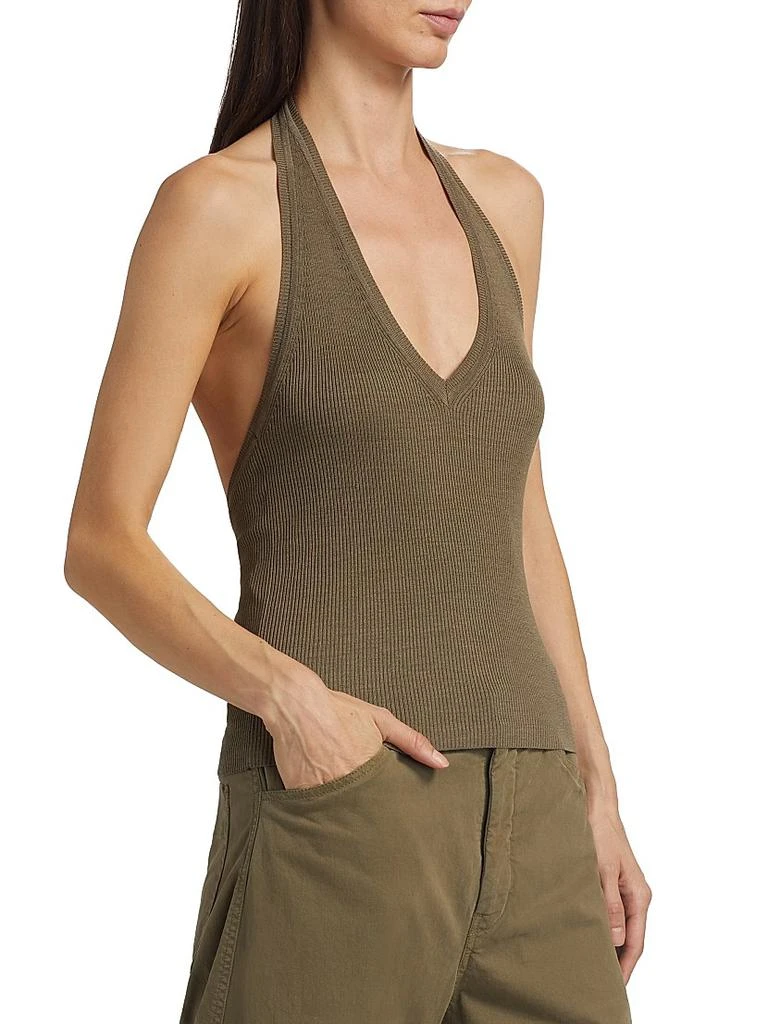 Nili Lotan Ivey Silk Knit Halter Top 4