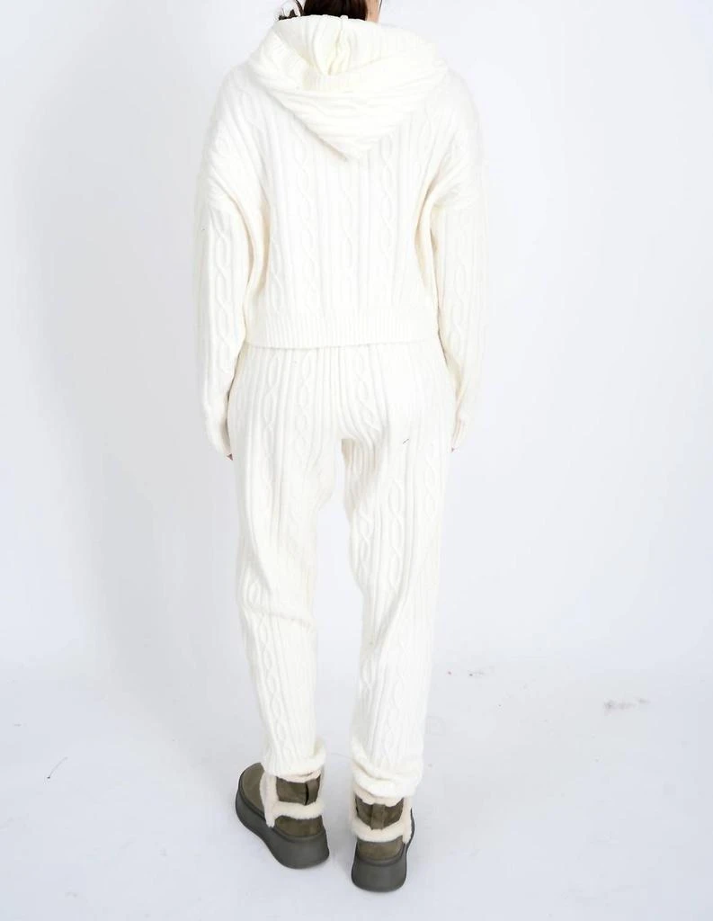 RD Style Kinsley Long Sleeve Hooded Pull-Over 
Jogging Pants Set In Winter White 4