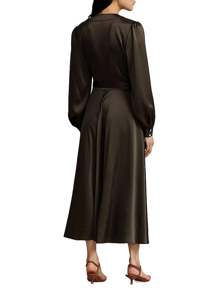 Ralph Lauren Satin Midi Wrap Dress 3
