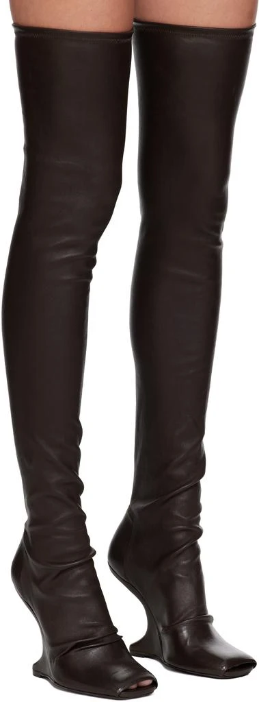 Rick Owens Brown Concordians Cantilever 11 Tall Boots 4