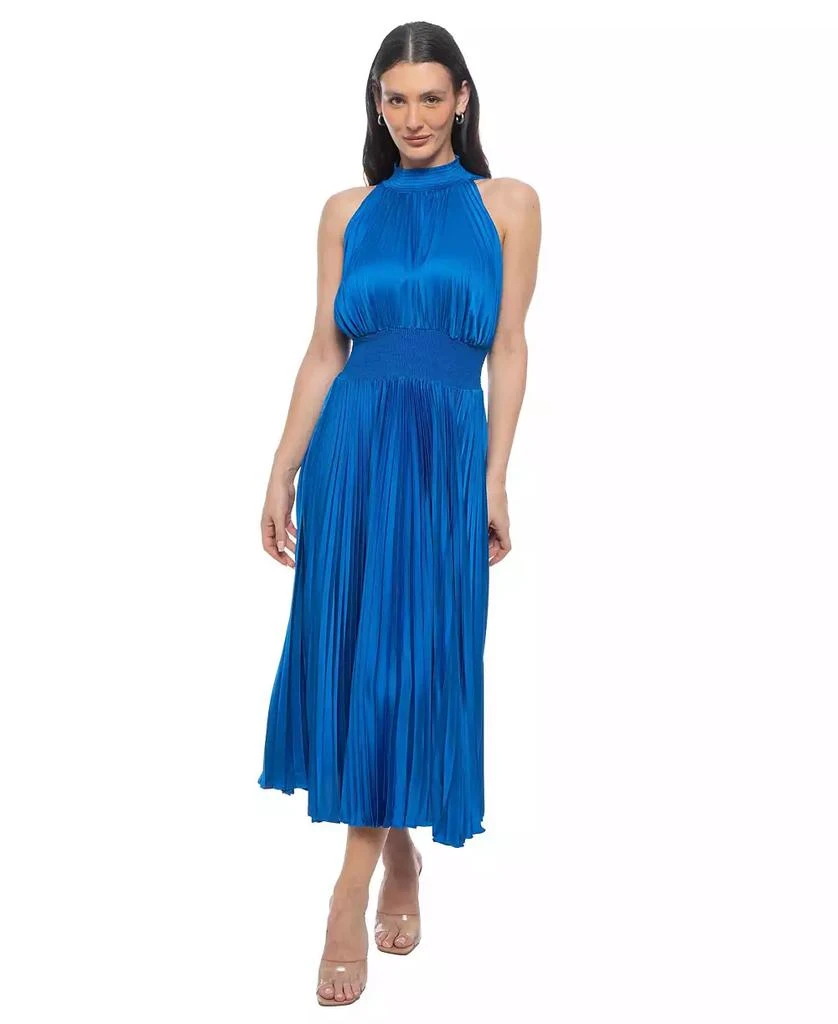 strapless open back dress Issey Miyake Wave Pleats Dress in Black main image 1