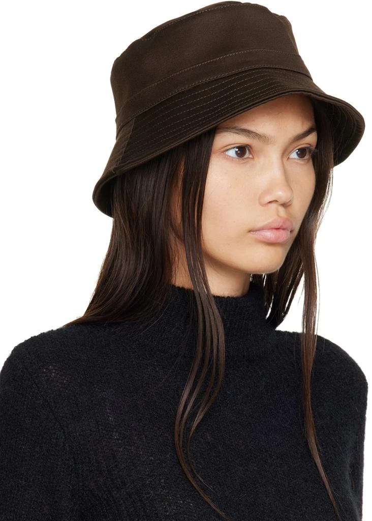 Our Legacy Brown Mother-Of-Pearl Bucket Hat 2